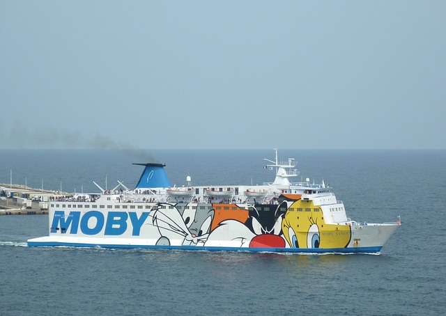 Fähre Moby Lines aus Sardinien